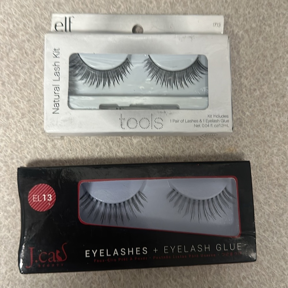 Eyelashes + eyelash glue